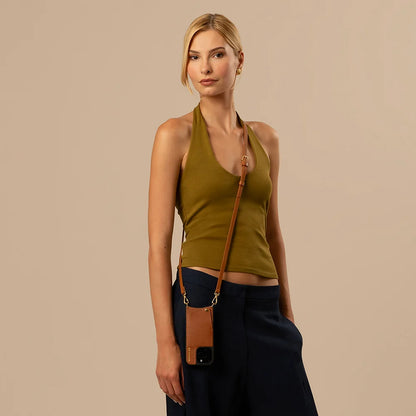 Emma Pebble Leather Crossbody Bandolier