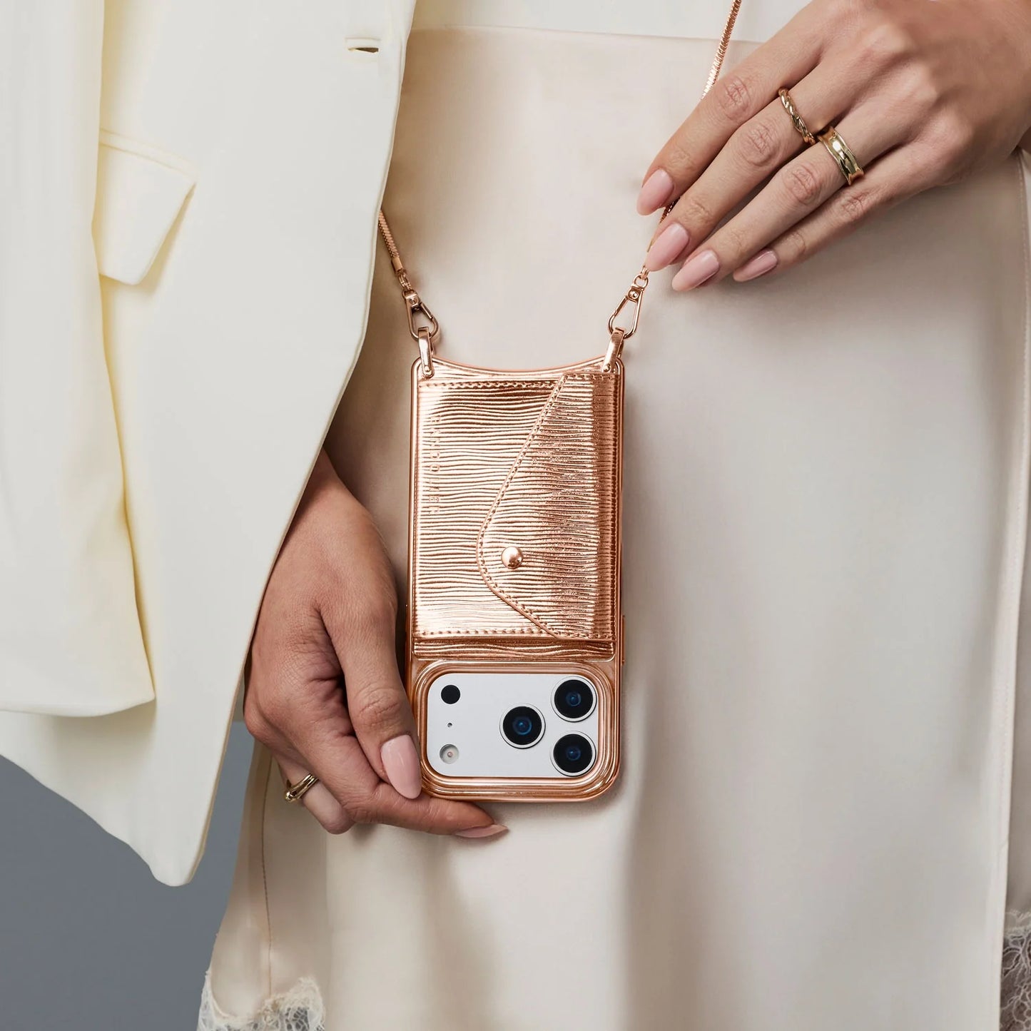 Gia Chrome Crossbody Phone Case