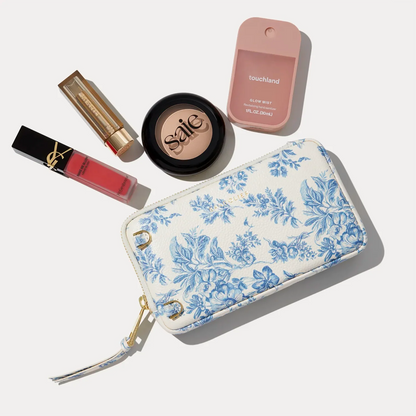 Valentina Duet Pouch Set - Chambray Toile/Gold