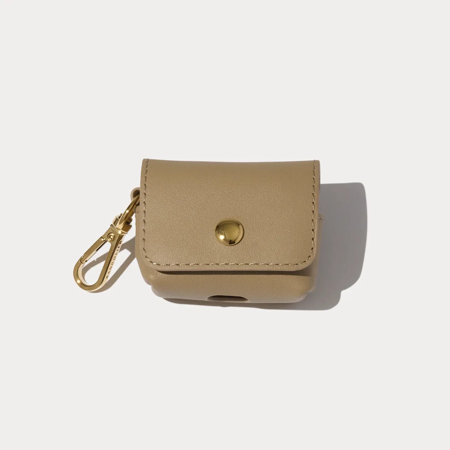 Avery AirPods Clip-On Pouch - Khaki/Gold