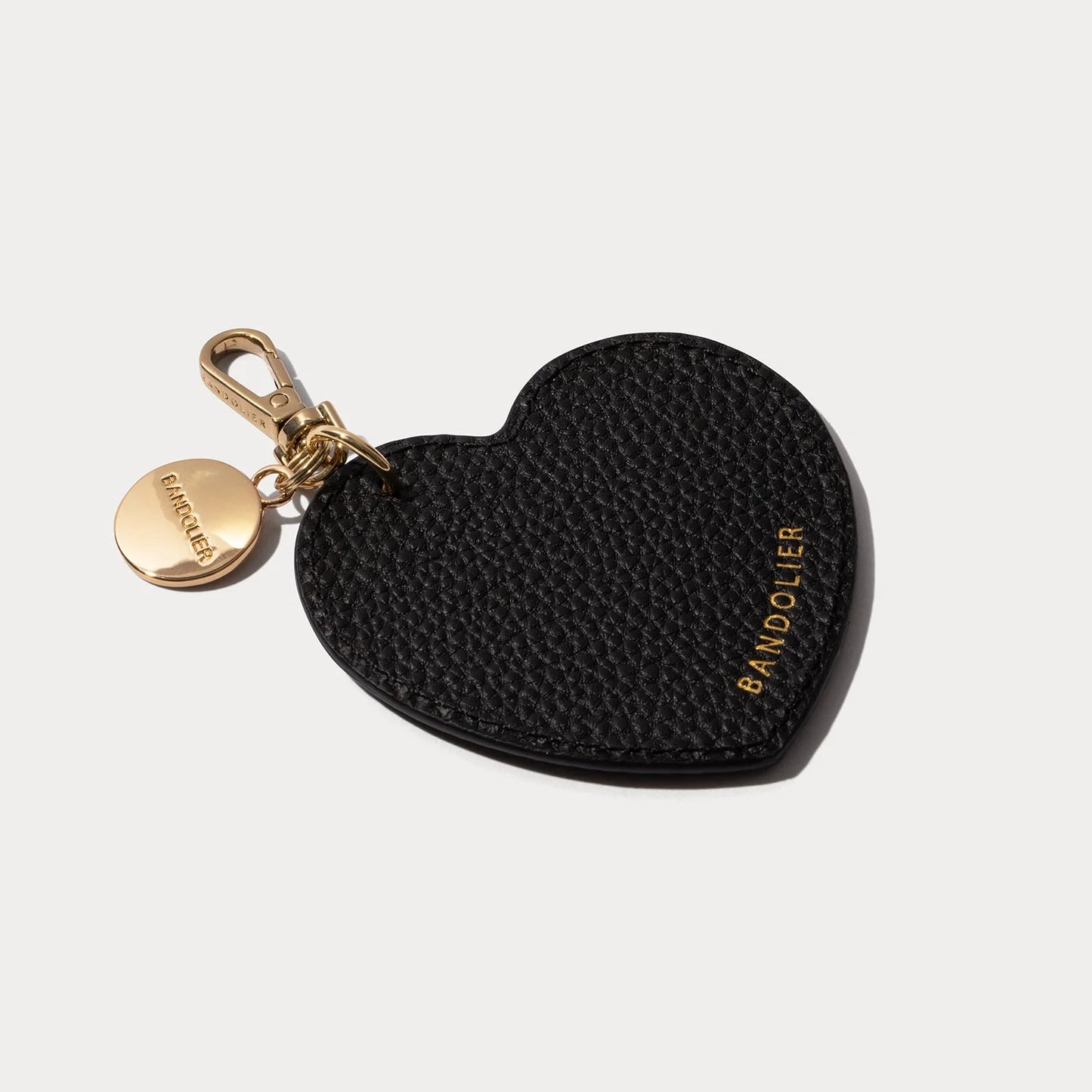 Mirror Heart Charm - Black/Gold