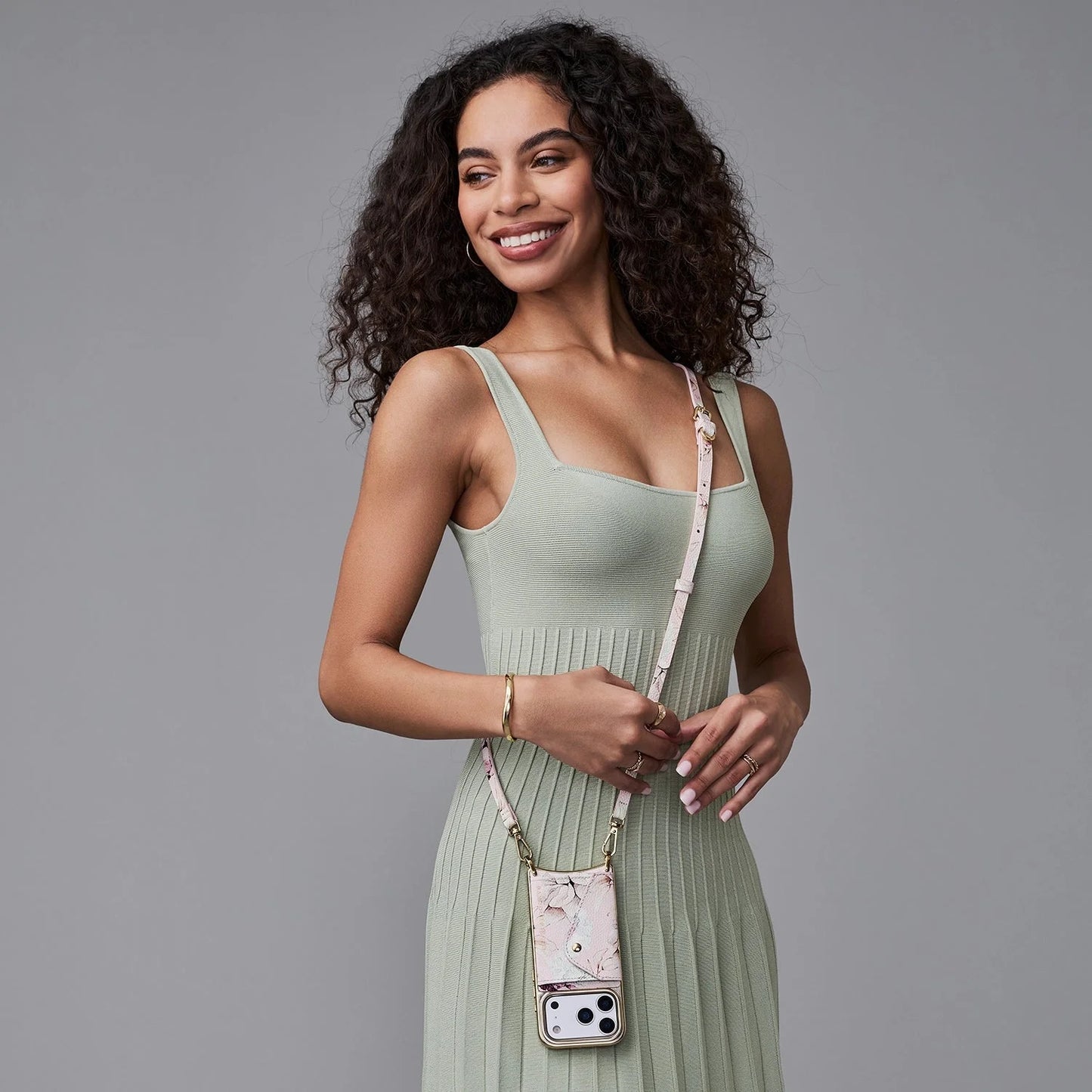 Donna Chrome Crossbody Phone Case