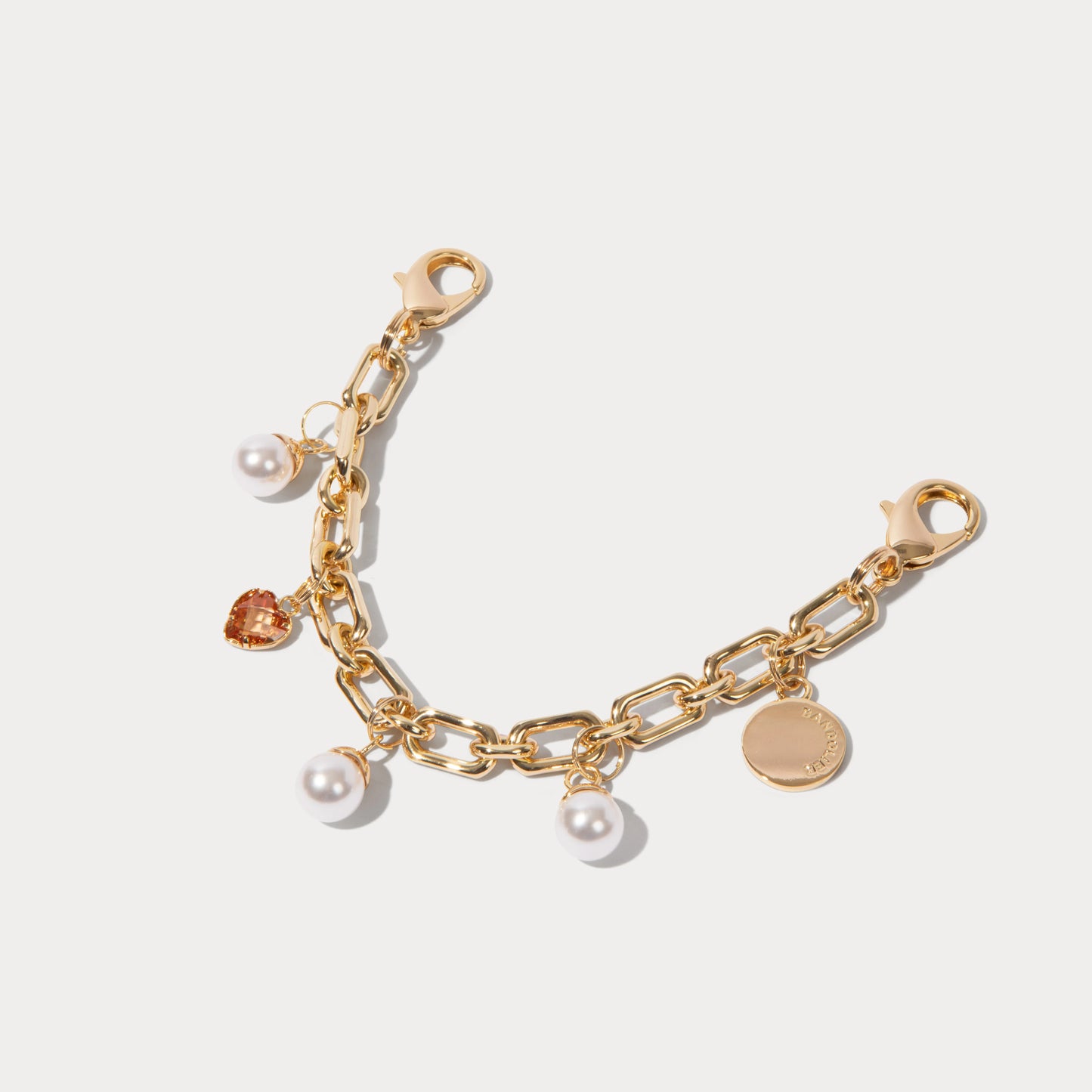 Pearl Heart Wristlet