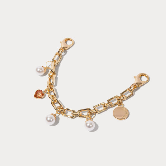 Pearl Heart Wristlet