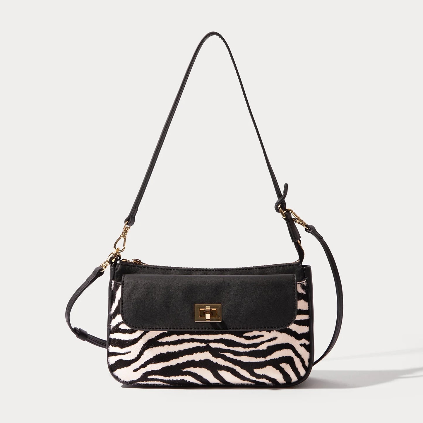 Taylor Bag - Zebra/Gold