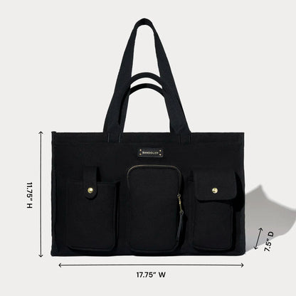Dillon Carryall Tote  - Black/Gold