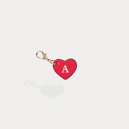 Heart Initial Charm
