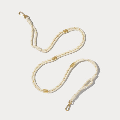 Layla Rope Strap - Ivory/Gold