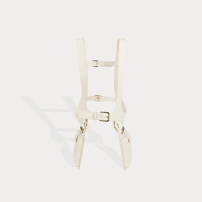 Simone Vest- Ivory/Gold