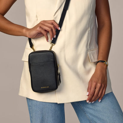 Large Expanded Pouch - Black/Gold