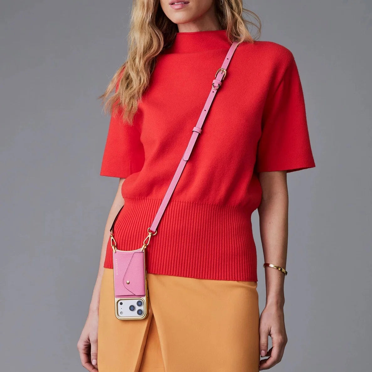 Donna Chrome Crossbody Phone Case