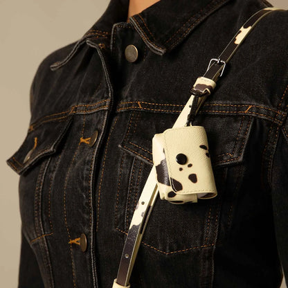 Remi Magnet Wallet Crossbody Phone Case - Spotted Hide/Pewter