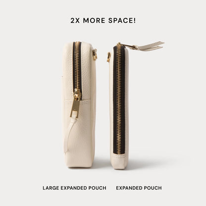 Large Expanded Pouch Set - Ivory/Gold