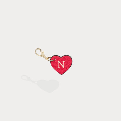 Heart Initial Charm