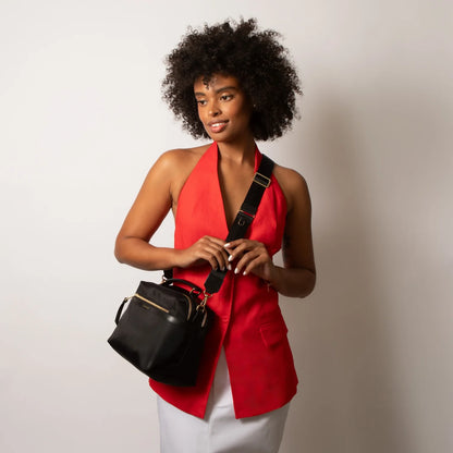 Sylvie Nylon Bag - Black/Gold