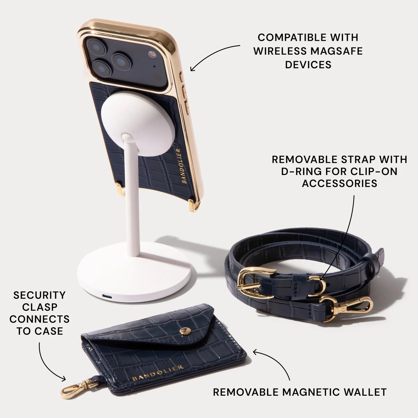 Remi Magnet Wallet Crossbody Phone Case Pouch Set