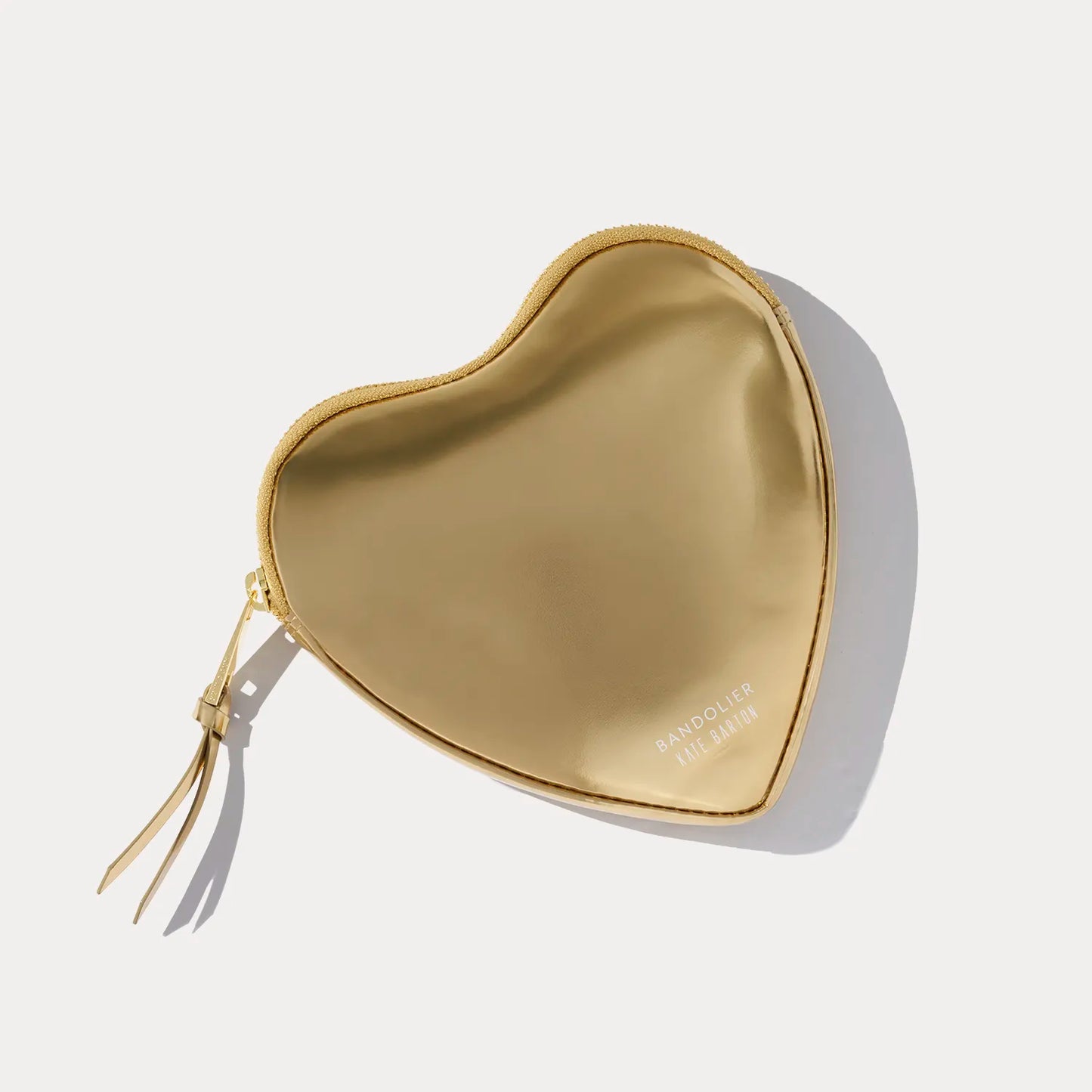 Expanded Heart Pouch - Gold Patent/Gold