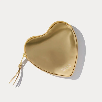 Expanded Heart Pouch - Gold Patent/Gold