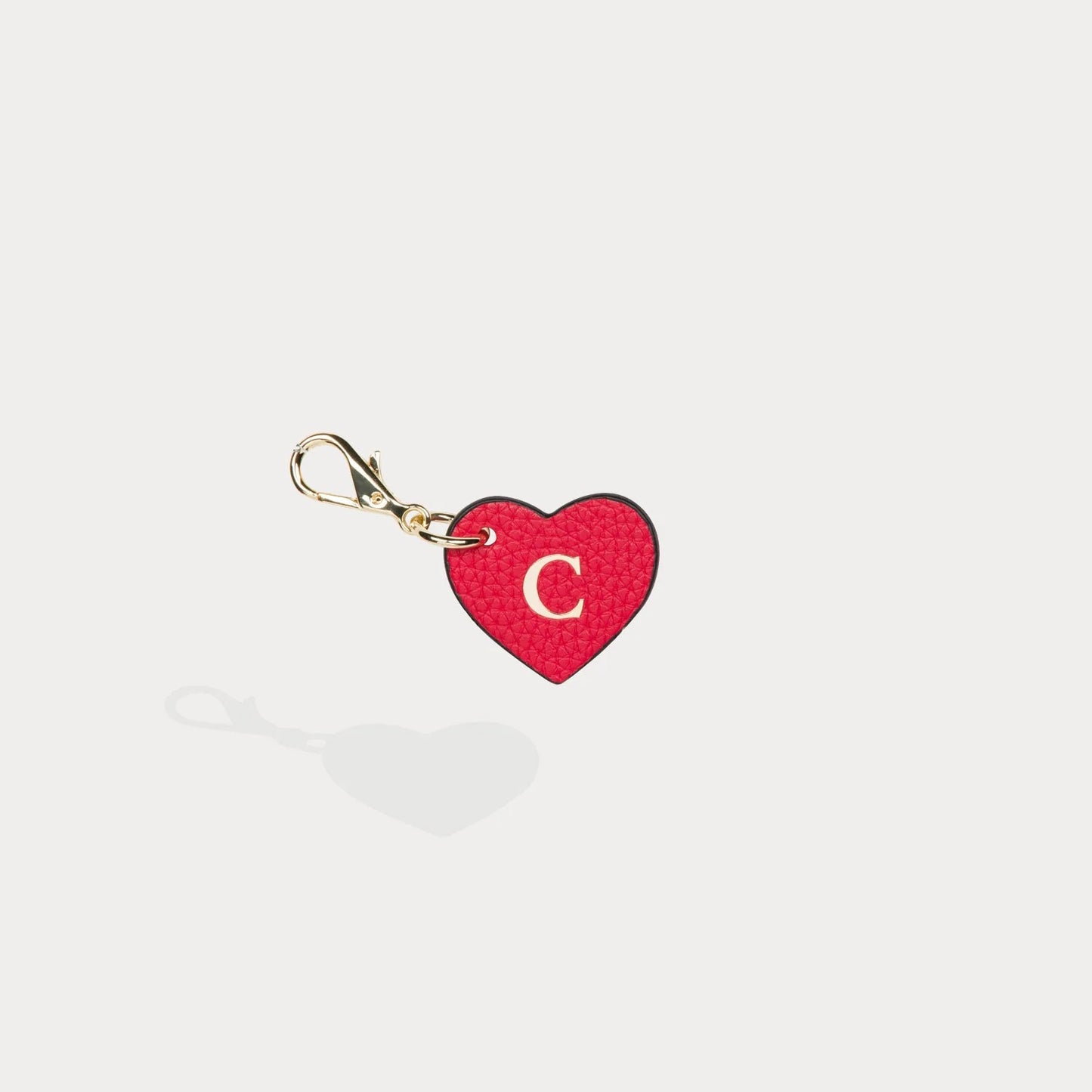 Heart Initial Charm