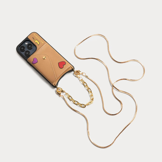 Gia Bolt Side Slot Leather Crossbody Bandolier Set