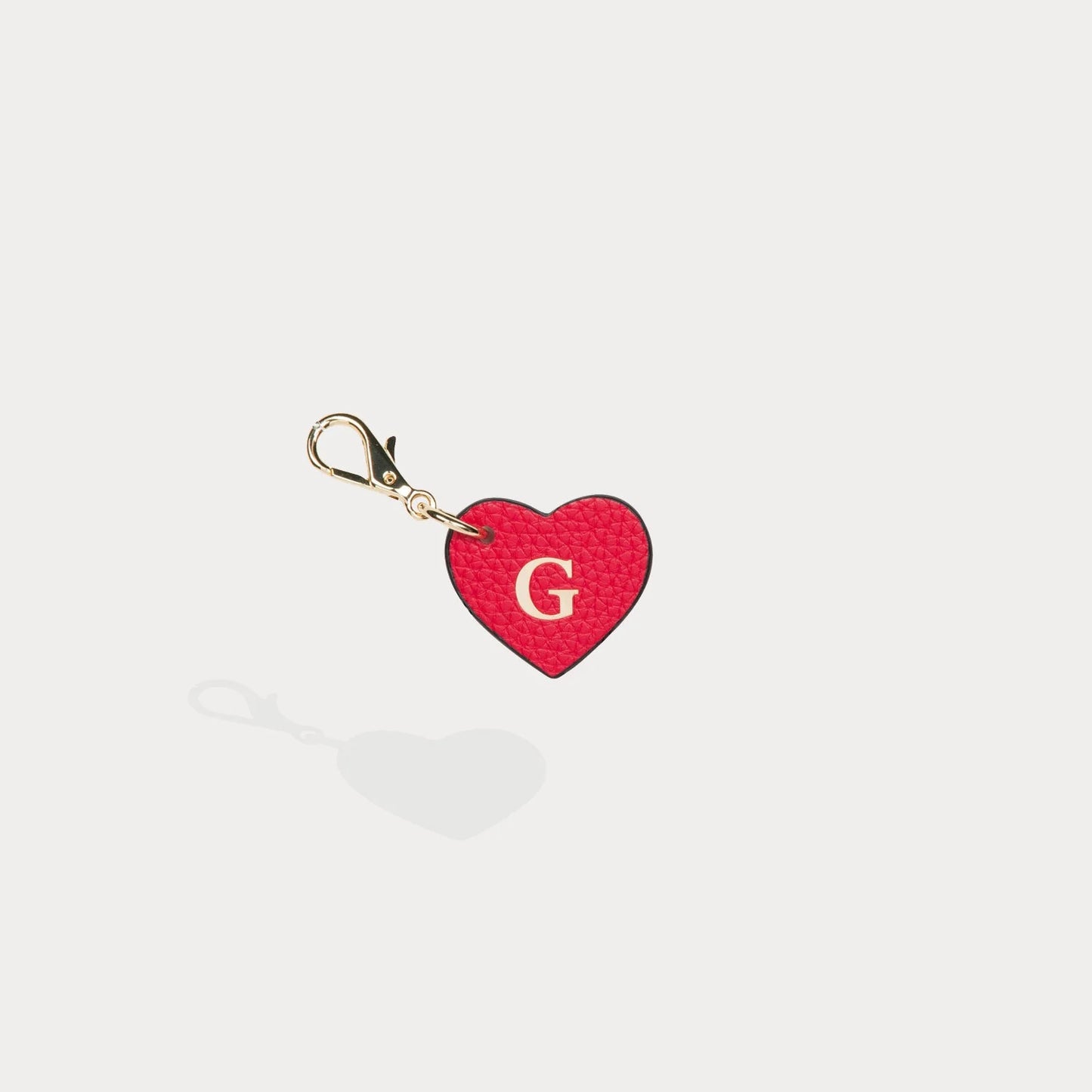 Heart Initial Charm