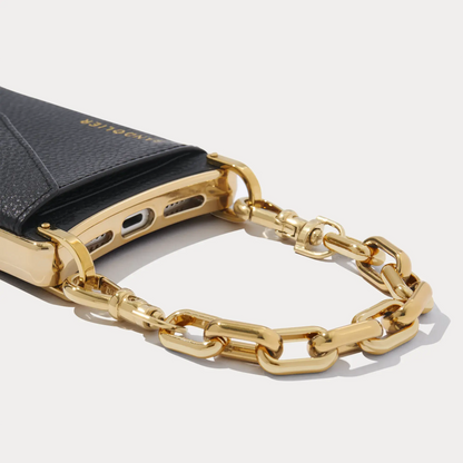 Astrid Wristlet - Black/Gold