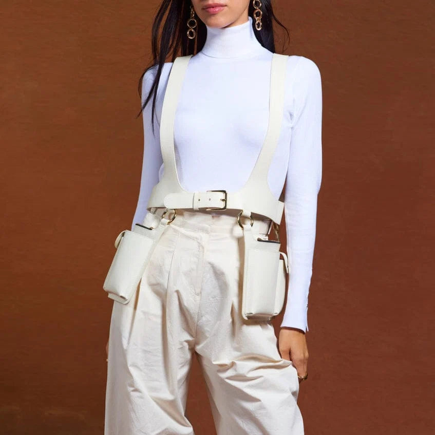 Simone Vest- Ivory/Gold