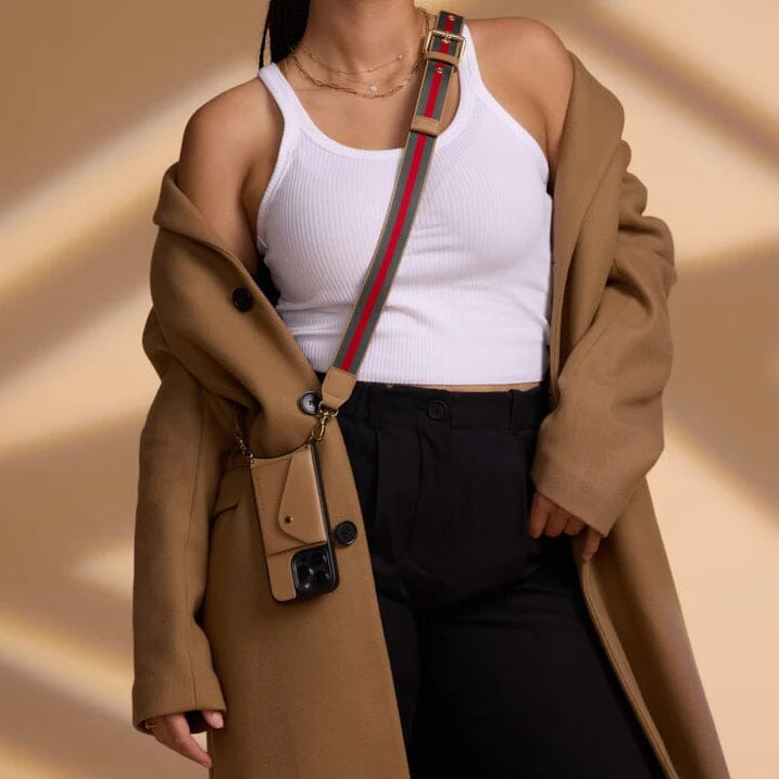 Kimberly Adjustable Strap Only - Tan/Gold