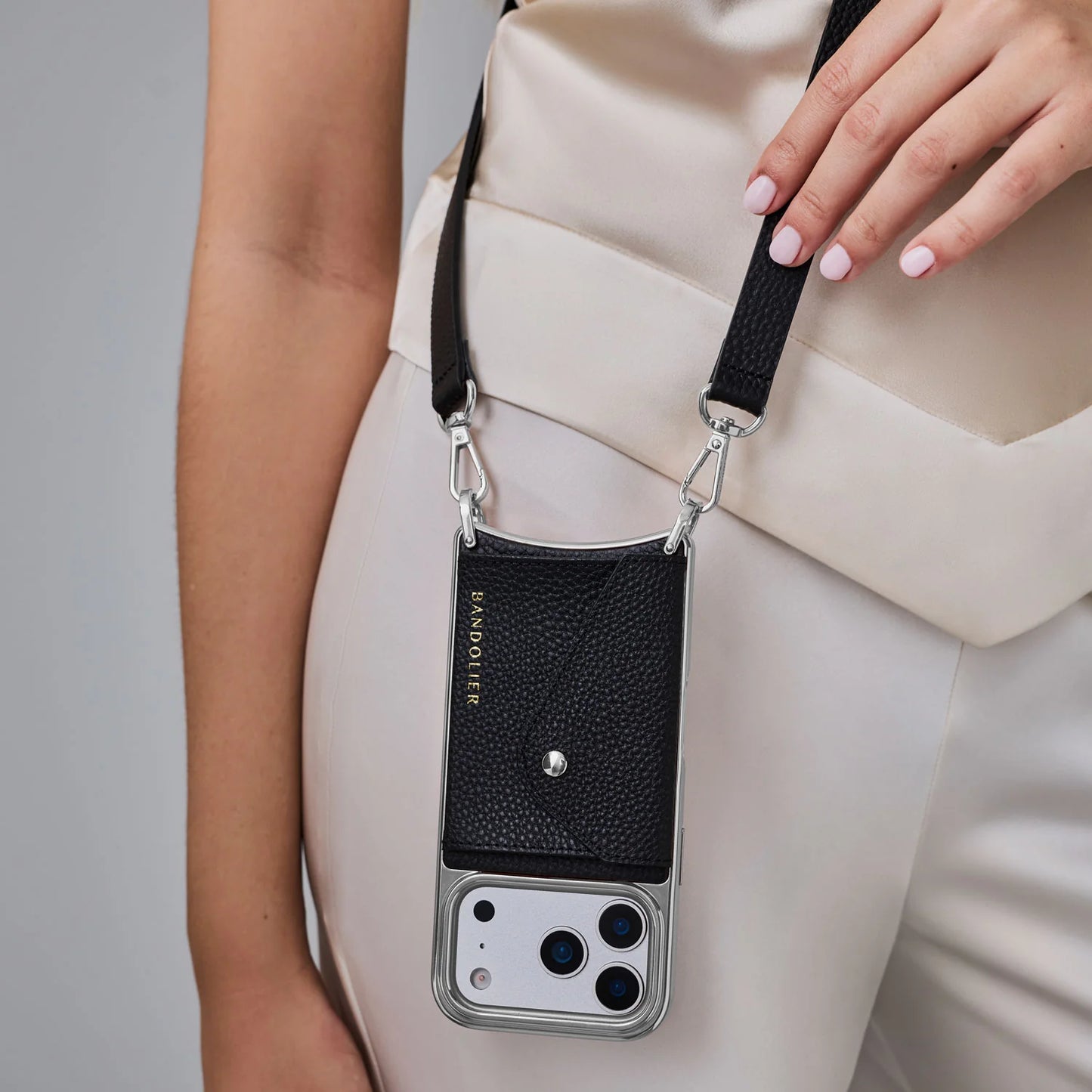 Hailey Chrome Crossbody Phone Case