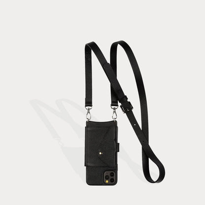 Hailey Folio Pebble Leather Crossbody Bandolier
