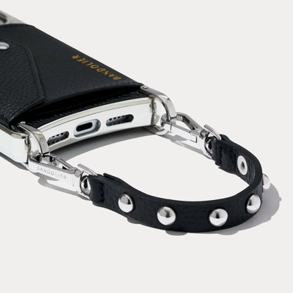 Annie Wristlet - Black/Silver