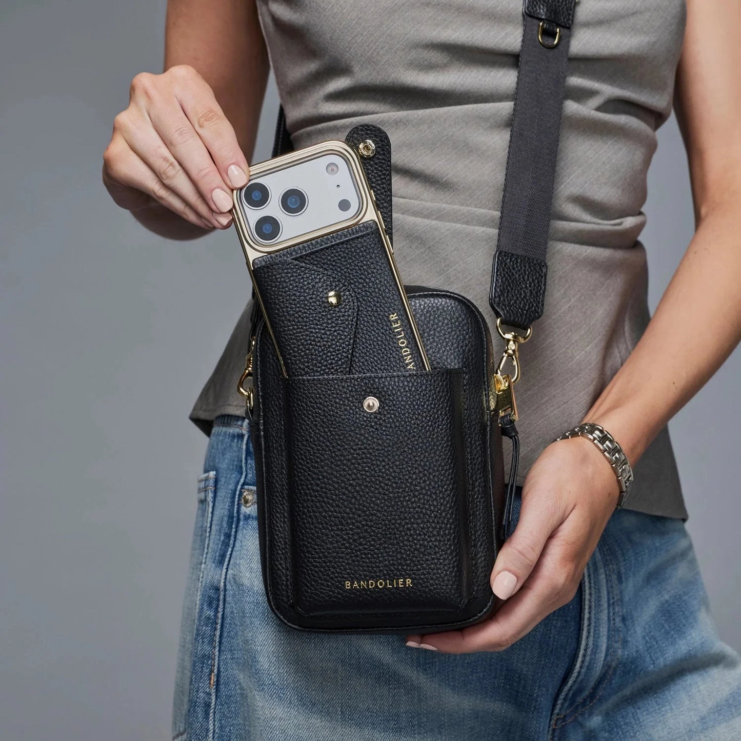 Dillon Bag - Black/Gold