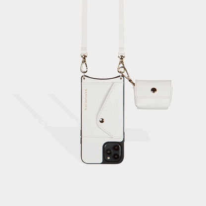 Avery AirPods Clip-On Pouch - Ivory/Gold