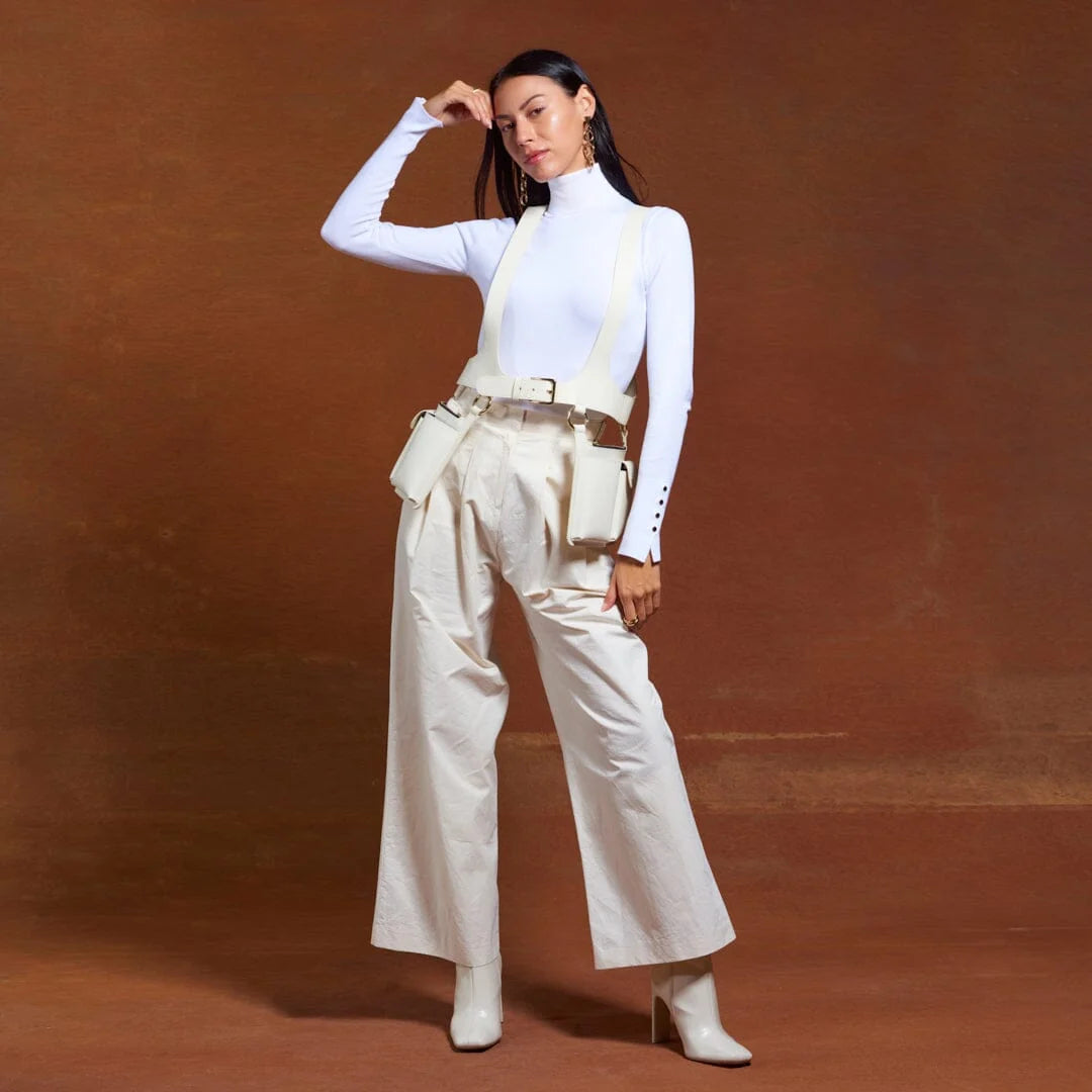 Simone Vest- Ivory/Gold