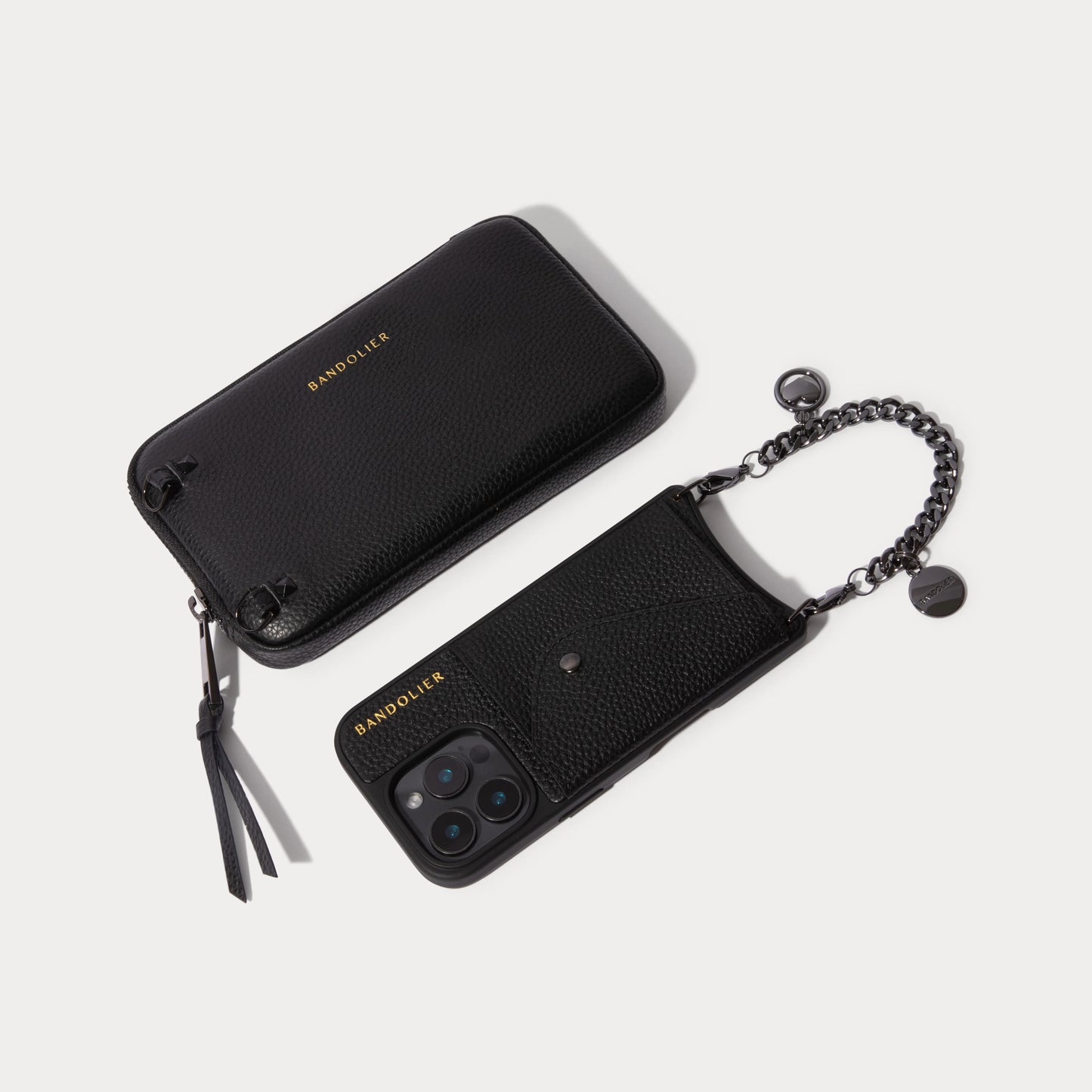 Maya Pouch Set - Black/Pewter