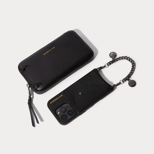 Maya Pouch Set - Black/Pewter