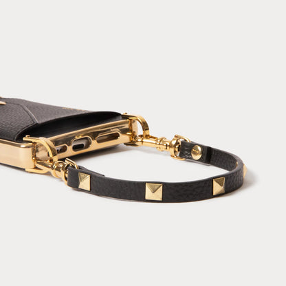 Sarah Wristlet - Black/Gold