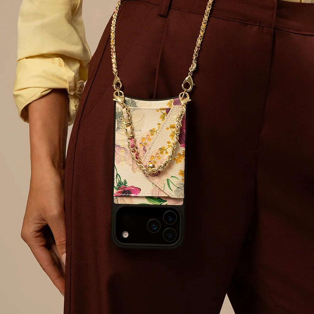 Lily Side Slot Leather Crossbody Bandolier