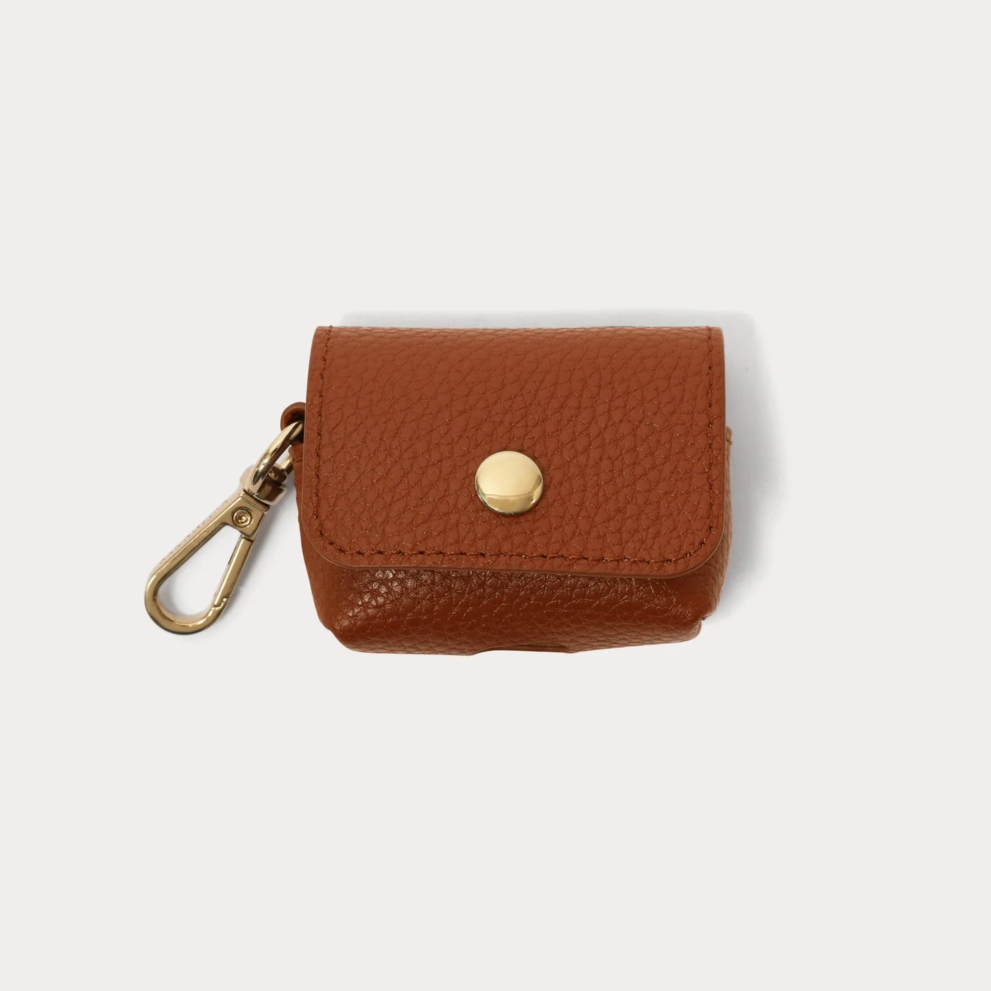 Avery AirPods Clip-On Pouch - Cognac/Gold