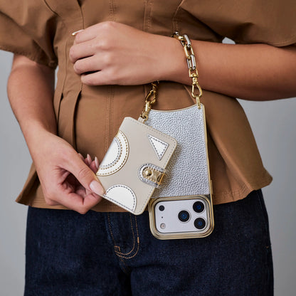 Add-On Mirror Wallet - Ivory/Gold