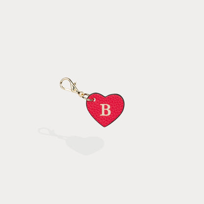 Heart Initial Charm