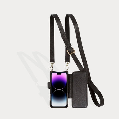 Hailey Folio Pebble Leather Crossbody Bandolier
